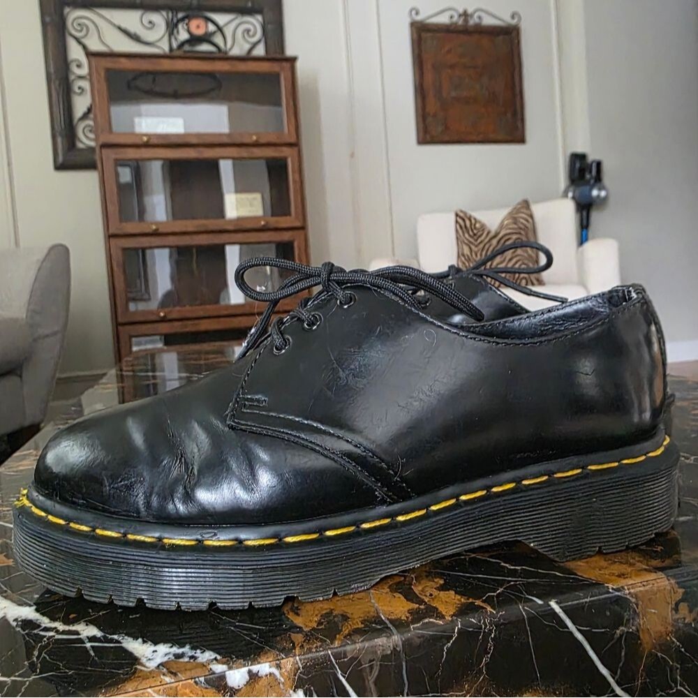 Dr. Martens Bex Smooth Leather Oxford Shoes Size Men's 7 Womens 8